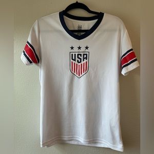 Mia Hamm USA Womens Soccer Jersey - women’s relaxed fit - large
